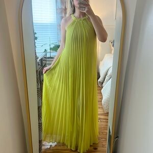 BCBGMaxAzria lime green Maxi Dress